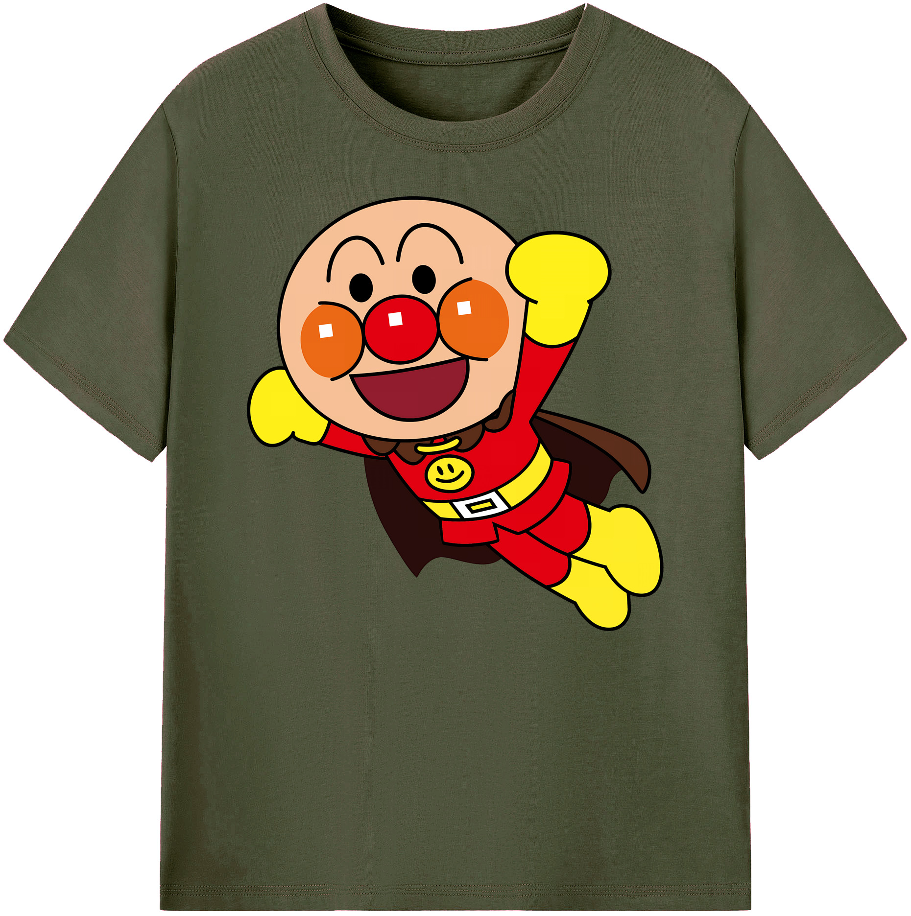 （画像用） アンパンマン Anpanman 綿100％ メンズ半袖Tシャツ｜肌触りやわらか＆通気性